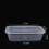 50pcs Transparent Carry Out Box 650ml With Lid 11