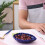 Ceramic Dessert Bowl Dried Fruit Dish Snack Platter (Grape) 9