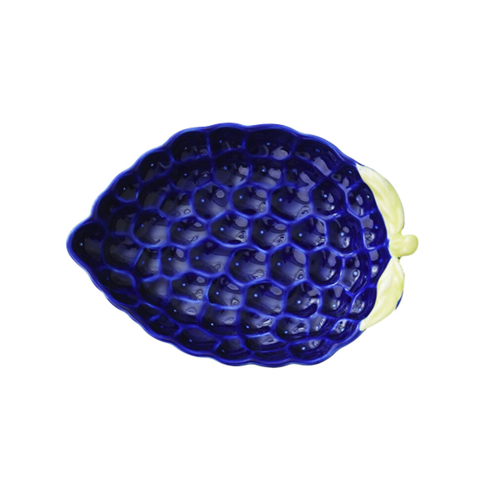 Ceramic Dessert Bowl Dried Fruit Dish Snack Platter (Grape)-image-OPC-PKHQCBP-NEW