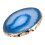1pc Agate Stone Coaster Geometric Round Heat Insulation Pad 5