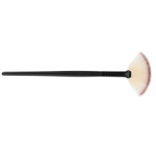 Face Powder Brush Blush Highlighter Brush Black Handle Brown Bristles