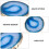 1pc Agate Stone Coaster Geometric Round Heat Insulation Pad 3