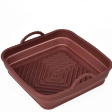 (Brown) Silicone Air Fryer Liners,Air Fryer Parchment Paper Liner for 5-7 QT,Liner for Kitchen Baking Bakeware Utensils container mold,Oven