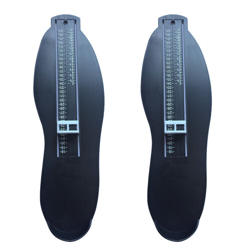 Foot Length Device Shoe Fitting Gauge Black 2pcs