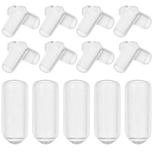 200pcs Hair Band End Caps Rubber Replacement