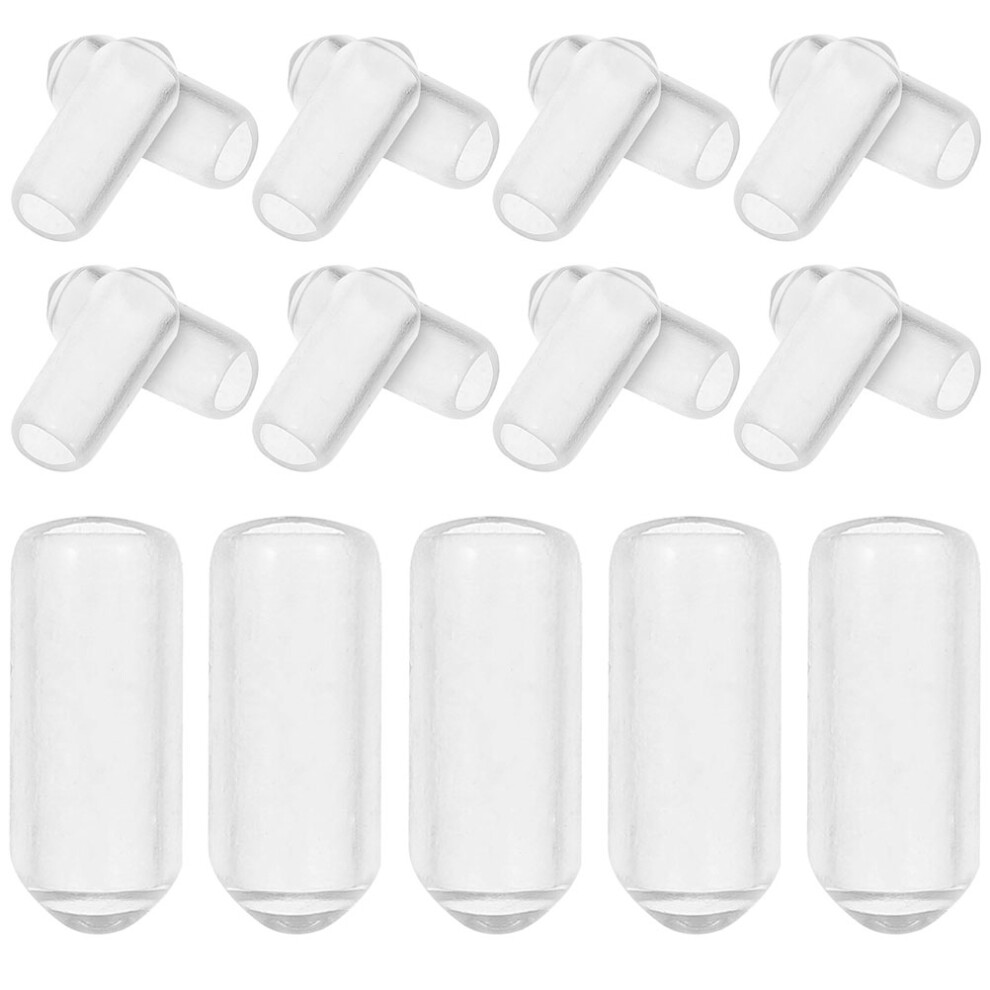Ohphcall 200Pcs Hair Band End Caps Rubber Replacement