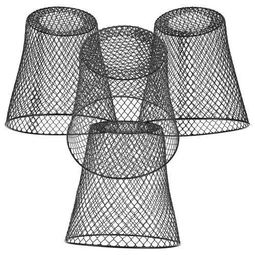 4Pcs Black Iron Plant Protective Cage Mesh Design Durable Cover