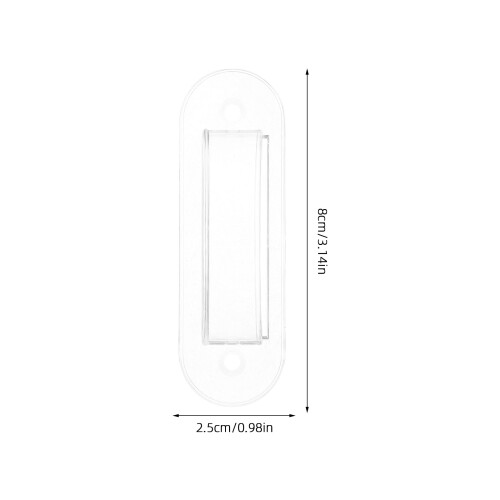 2 Pcs Wall Switch Guards Plate Covers for Child Safety Transparent 1