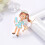 1 Pack Cartoon Character Brooches 1pack Pink Blue 5