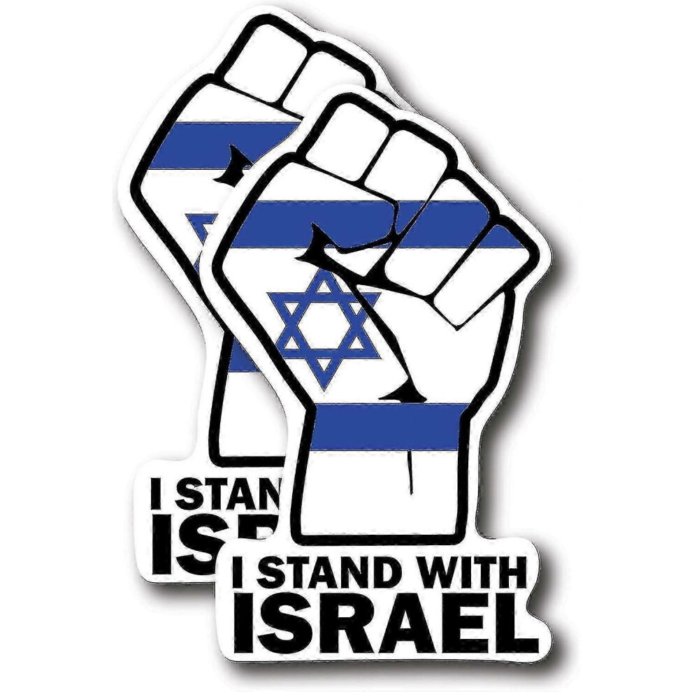 2 Pack I Stand With Israel Bumper Stickers,Israel Flag Support For Israel For Car, Truck, Suv 6935159241575