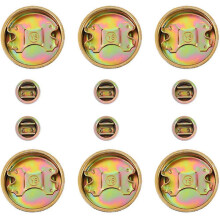12pcs Bung Cap 200l Oil Drum Cap Water Drum Plug Replacement Iron Seal Cover