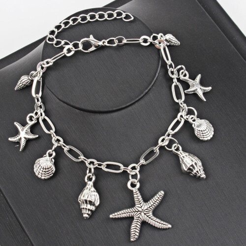 Boho Seashell Anklet Adjustable Foot Jewelry for Women 2