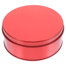 Empty Round Candy Tin Classic Tinplate Box Xmas Cookie