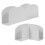2pcs Children's Anti-Slip Playpen Base Replacement Fixator 8