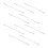 White Pvc Strip 10pcs 19.7x1.3x0.3in 11