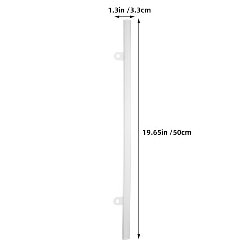 White Pvc Strip 10pcs 19.7x1.3x0.3in 1