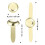 300 Pcs Metal Brads Clips for School Office Crafts 2