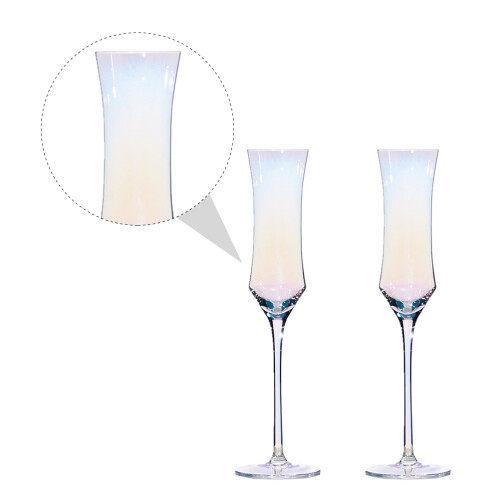 2pcs Dazzling Goblet Wine Glass Stemware 2