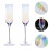 2pcs Dazzling Goblet Wine Glass Stemware 5