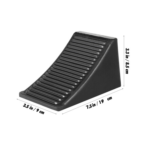 Wheel Stopper For Trailer Heavy Duty Rubber 2pcs 2