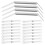 150pcs Metal Binder Fasteners Binding Spines Clips 8