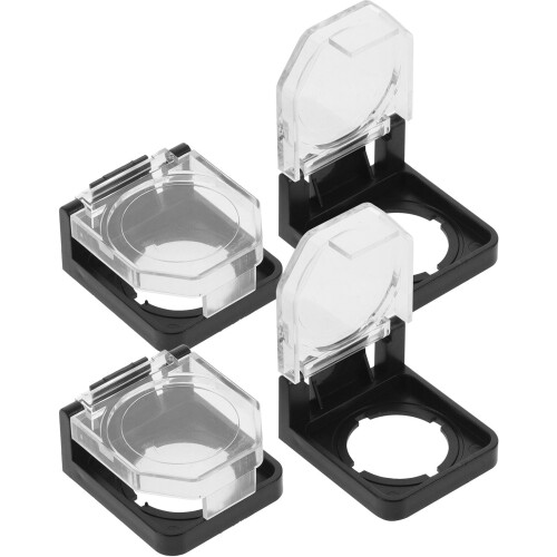 4pcs Button Guard Child Plastic Dust Cover Flat