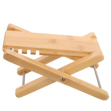 Adjustable Wooden Guitar Foot Stool Beige for Guitar Practice