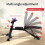 Adjustable Weight Bench for Full Body Exercise - Foldable, Multifunctional, Black&Red (1pc) 5