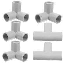 6pcs Game Fence Connectors Pipe Fittings Set