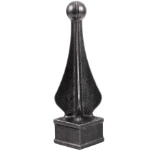 Garden Fence Decoration Fence Finial Black Iron 1set