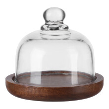 mini cake stand voor dessert kaas snoep met glazen snackbord