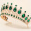 Groene Bruidskroon Van En Metaal Dames 6