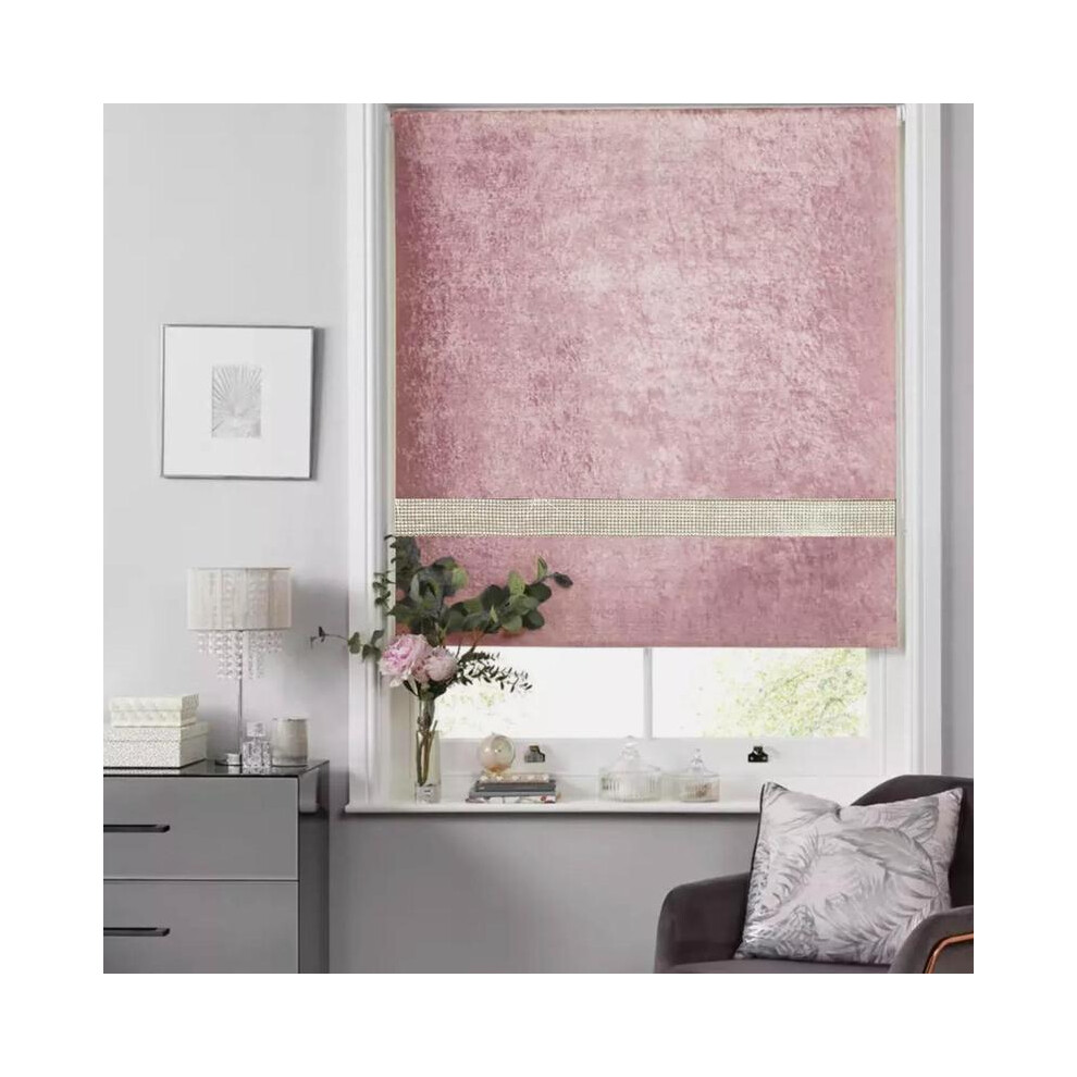 (Blush Pink, 60 cm (23")) Blackout Curtains- Premium Polyester Thermal Insulated Energy Saving Noise Reducing Set of 2 Rod Pocket Panels Block Sunligh-image-OPC-PKHQNS7-NEW