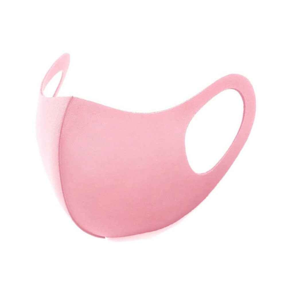 3-Layer Sponge Mask For Dust And Saliva Protection Reusable Unisex Pink Mouth Shield 9016109896995