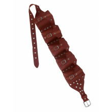 Alchemist Waist Belt for Vintage Parties Heavy Duty Pouch-Red