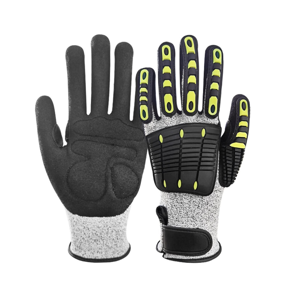 Anti Vibration Anti Impact Shockproof Reducing Work Glove Drilling Mine Coal Safety Gloves Size M Model M1 Secure Grip 9393856752485