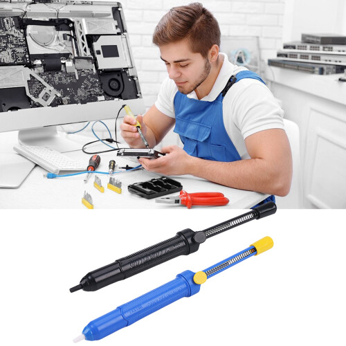 Desoldering Solder Suction Device Manual-Large black solder e 2