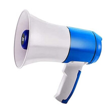 Megaphone Handheld Bullhorn With HD Recording And Music Alarm For Football And Baseball Coaches Portable