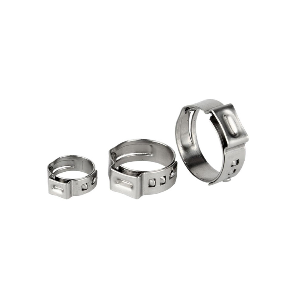 Cinch Clamp Rings Stainless Steel Single Ear 5.3-29.6Mm, 50 Pcs, Tubing Pipe Fittings Crimp Clamps (25.4-28.6Mm) 9393856752720
