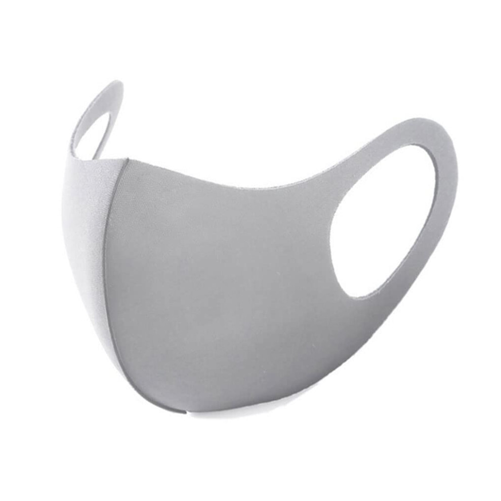 3-Layer Sponge Mask Anti-Dust Anti-Saliva Reusable Unisex Grey Mouth Shield 9393856752737