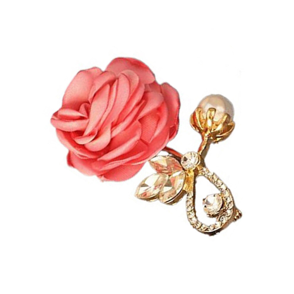 Light/Red Luxury Alloy Rose Brooch Unique Badge Perfect For