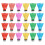 24pcs Plastic Shuttlecock Badminton Game Ball Head 5