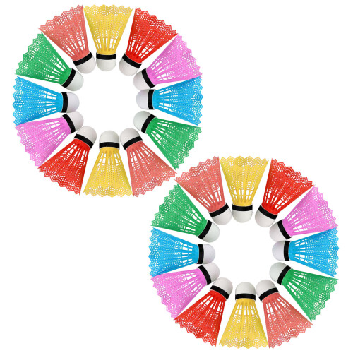 24pcs Plastic Shuttlecock Badminton Game Ball Head 2