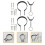 6pcs toys, educational infant preschool handheld learning 5