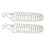 2Pcs Edelstahl Vogel Papagei Sicherheit Lock 8