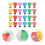 24pcs Plastic Shuttlecock Badminton Game Ball Head 2