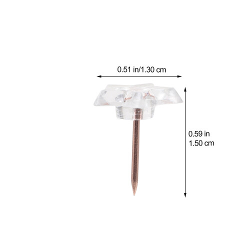 100St Multikleuren Ster Thumbtacks Voor Kaarten En Posters 2