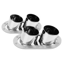 2St Zilveren ABS Auto Bumperdecoratieve Anti-Kras En