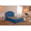 (King, Blue) Manhattan Bedframe with Optional Ottoman Storage - Sophisticated & Functional 1
