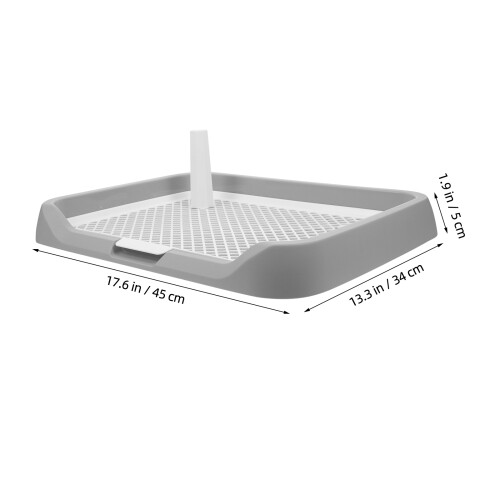 Dog Litter Boxes Potty Tray Grey Abs 1pcs Pee Holder 1